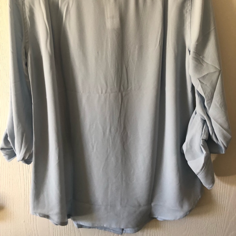 Light Blue Utility Blouse - Picture 2 of 4